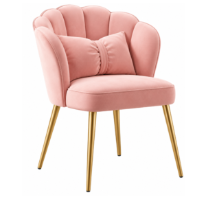 blush shellback accent chair